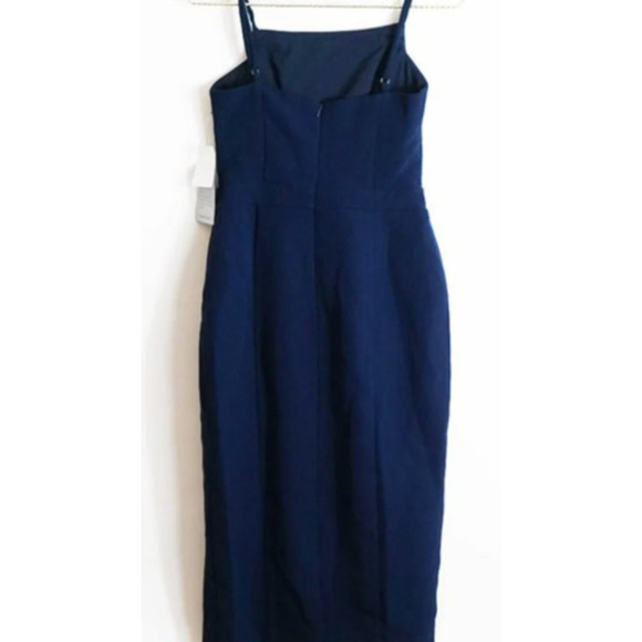 Harlyn Square Neck Bodycon Dress in Navy Blue Cocktail Size XL - Picture 4 of 4